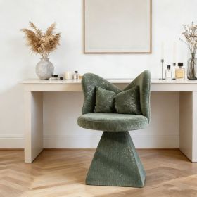 Vanity Chair with Butterfly Back,Swivel Accent Chair Dining Chairs,Makeup Stool for Bedroom Dressing Table,Suitable for Living Room,Dining Room,S