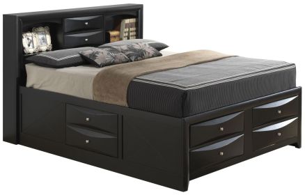 Stylish Black Queen Storage Bed With Modern Design Stylish Black Queen Storage Bed With Modern Design