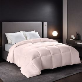 Pink Extra Large Plump Thick Duvet Enhanced Warmth Skin Friendly Comfort. Fits Single Double Beds. Luxury Hotel Grade Insert For Bedroom Use. Per (Option: Pink-XL)